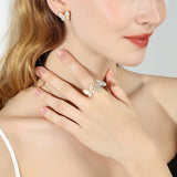 Butterfly Ring In 18k gold plated