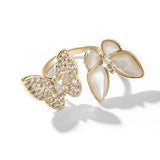 Butterfly Ring In 18k gold plated