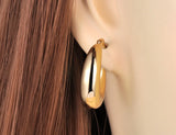 Circle Earrings In 14K Gold Plated