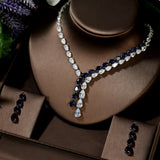 Cubic Zirconia Necklace and Earring Set