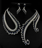 Cubic Zirconia Necklace Earring Set