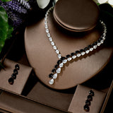 Cubic Zirconia Necklace and Earring Set