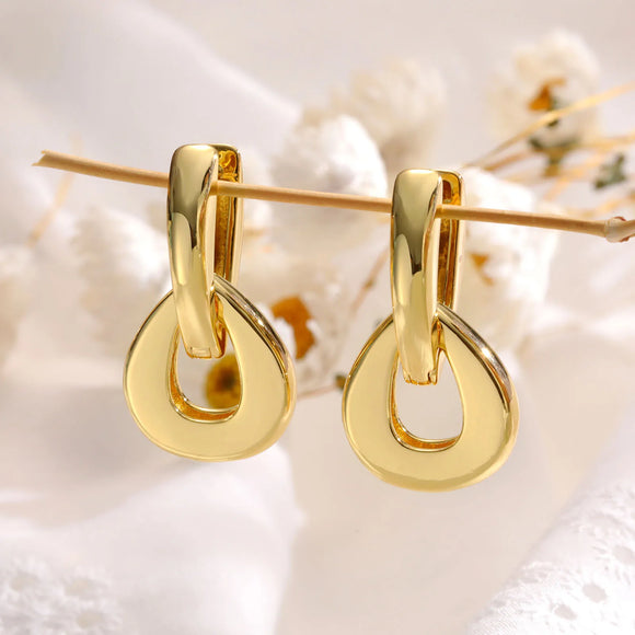 Hoop Earrings In 18k Gold Plated