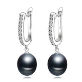 Cultured Freshwater Pearl earrings In sterling silver