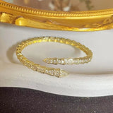 Cubic Zircon Open Bracelet