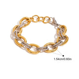 Two Color Chain Necklace &Bracelet