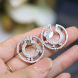 Circle Earrings In Sterling Silver