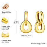 Hoop Earrings In 18k Gold Plated