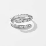 Snake Ring In  Sterling Silver  (Resizable)