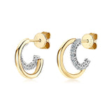 Moissanite  Earrings In Sterling Silver