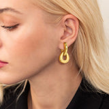 Hoop Earrings In 18k Gold Plated