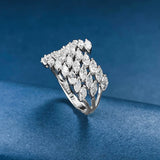 Cubic Zirconia Ring In  Sterling Silver