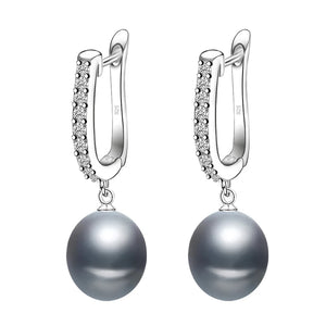 Cultured Freshwater Pearl earrings In sterling silver