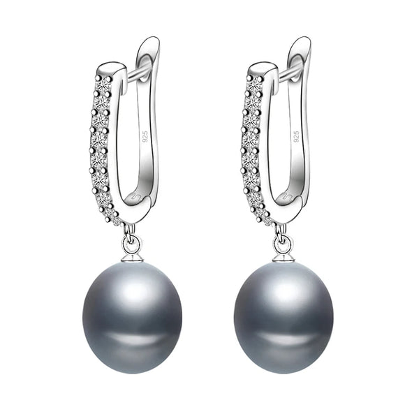 Cultured Freshwater Pearl earrings In sterling silver