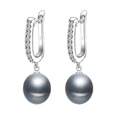 Cultured Freshwater Pearl earrings In sterling silver