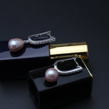 Cultured Freshwater Pearl earrings In sterling silver