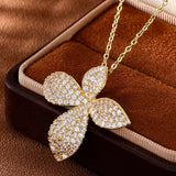 Flower Necklace Earring  Set