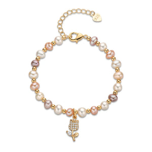 Freshwater Pearl  Bracelet In Sterling Silver