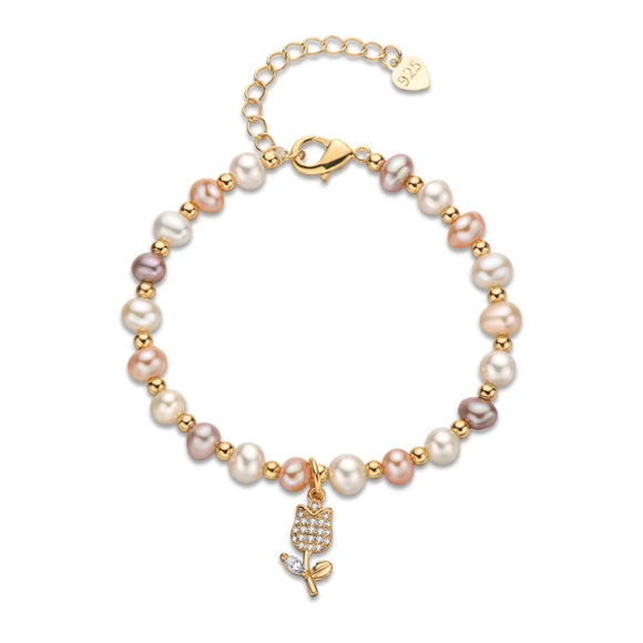 Freshwater Pearl  Bracelet In Sterling Silver