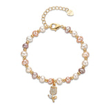 Freshwater Pearl  Bracelet In Sterling Silver