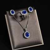 Blue Sapphire Gemstone Set In  Sterling Silver