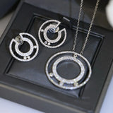 Circle Earrings In Sterling Silver