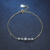Moissanite Bracelet In Sterling Silver