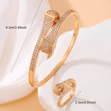 Bracelet and Ring Set In 18k Gold Plated