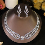 Bridal C  Necklace And Earrings Set