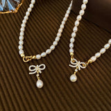 Freshwater Pearl  Necklace In 14K Gold plated