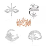 Cubic Zirconia Ring In Sterling Silver