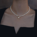 Freshwater Pearl Necklace  In 14K Gold plated