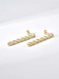 Long Chain Stud Earring