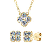 Moissanite Sets In 18k Gold Plated