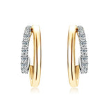 Moissanite  Earrings In Sterling Silver