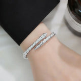 Cubic Zircon Open Bracelet
