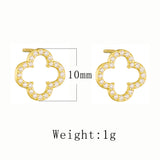 N Earrings In  Sterling Silver