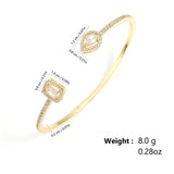 Cubic Zirconia Cuff Bracelets