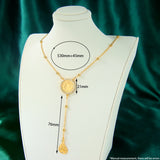 Pendant Necklace In 21k Gold Plated