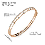 Swarovski Bangle In 18K  gold plated 