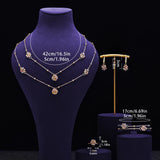 Necklace Earrings Bracelet Rings Set