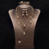 Necklace Earrings Bracelet Rings Set