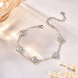 Moissanite Leaf  Bracelet In 14k Gold plated