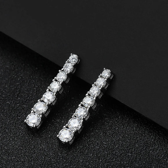 Moissanite Pandent Earrings