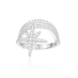 Cubic Zirconia Ring In Sterling Silver