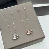 Lucky Eye Necklace In Sterling Silver