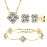 Moissanite Sets In 18k Gold Plated