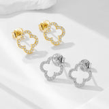 N Earrings In  Sterling Silver