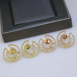 Circle Earrings In Sterling Silver