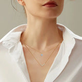 Moissanite  Double Layer Necklace